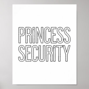 Póster Equipo de seguridad de la princesa Papá y amp; Par