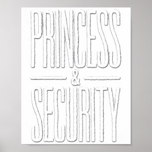 Póster Equipo de seguridad de princesa vintage Dad y amp;