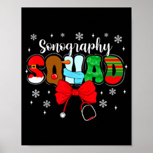Póster Equipo de Sonografía Lazo Estetoscopio Santa Lindo