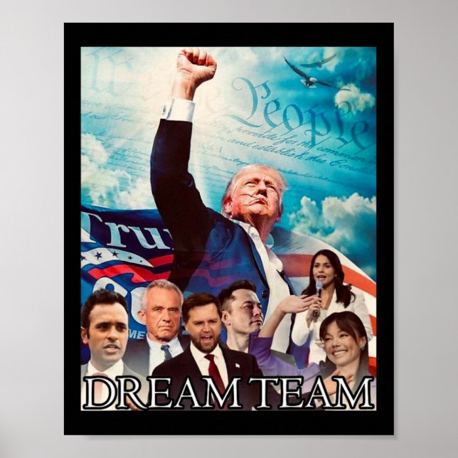 Póster Equipo de sueño de Trump 2024 (Frente)