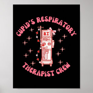 Póster Equipo de Terapeuta Respiratorio de Cupido Día de 