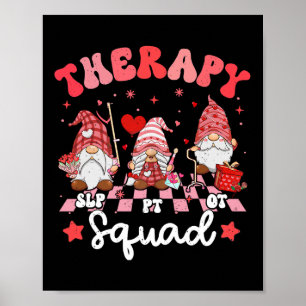 Póster Equipo de Terapia Slp Ot Pt Día de San Valentín Eq