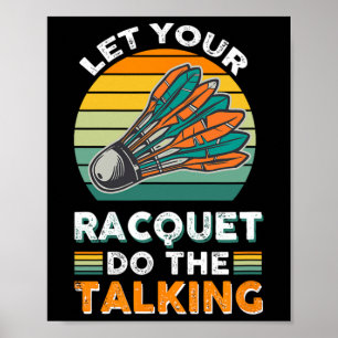 Póster Equipo De Torneo De Ropa De Equipo Badminton Chall