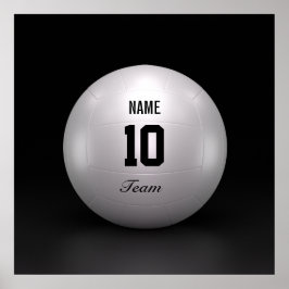 Póster Equipo de voleibol