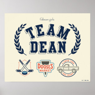 Póster Equipo Dean Gilmore Girls Diseño