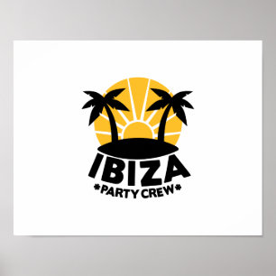 Póster Equipo del fiesta de Ibiza