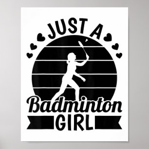 Póster Equipo del jugador de Badminton - Servicio De Tras