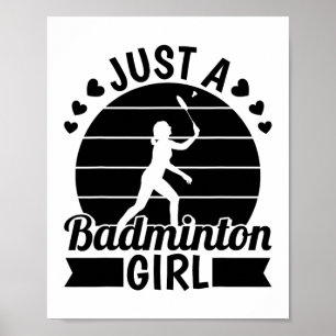 Póster Equipo del jugador de Badminton - Servicio De Tras