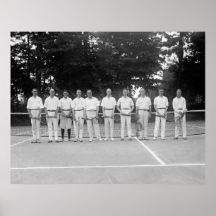 Póster Equipo del tenis del ejército, los años 20