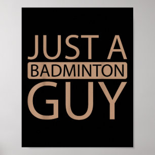 Póster Equipo del transbordador Badminton - Jugador Sólo 