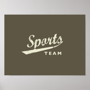 Póster Equipo deportivo genérico