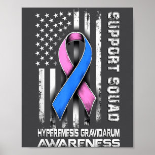 Póster Equipo divertido de apoyo a la conciencia de hiper