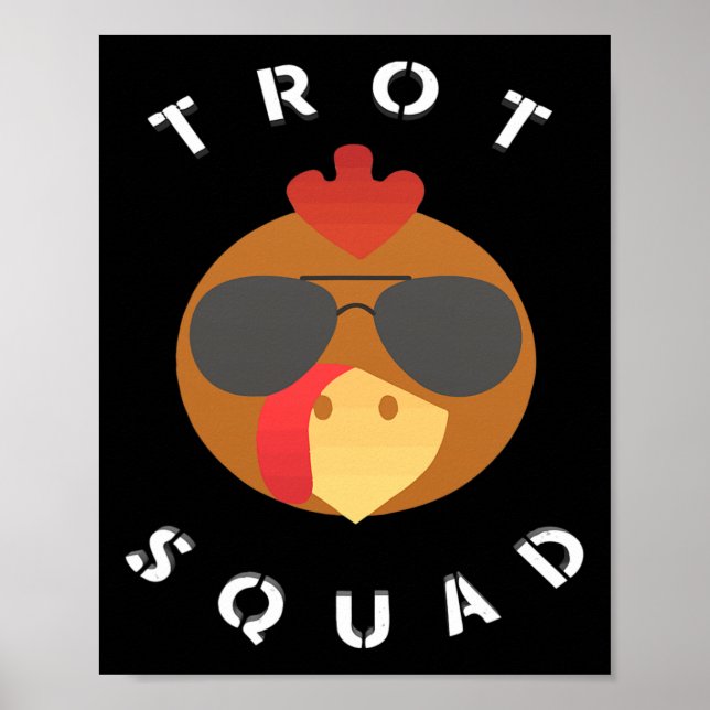 Póster Equipo divertido de trote con cara de pavo de Acci (Frente)