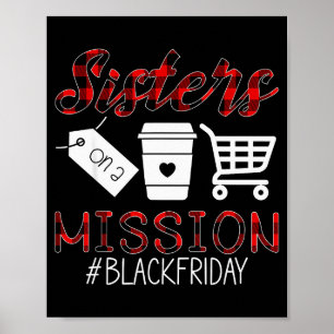 Póster Equipo divertido del viernes de hermanas de tempor