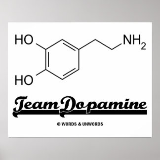 Póster Equipo Dopamina (Molécula química de dopamina)