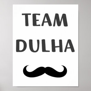 Póster Equipo Dulha (equipo Groom) Boda indio del sur de
