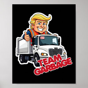 Póster Equipo Garbyge Elección Presidencial 2025 Cute Tru