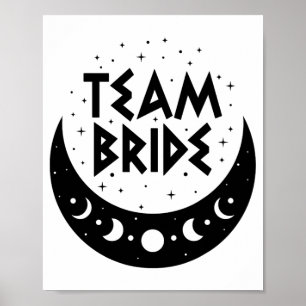 Póster Equipo gótico Bride Coven Boda Bachelorette