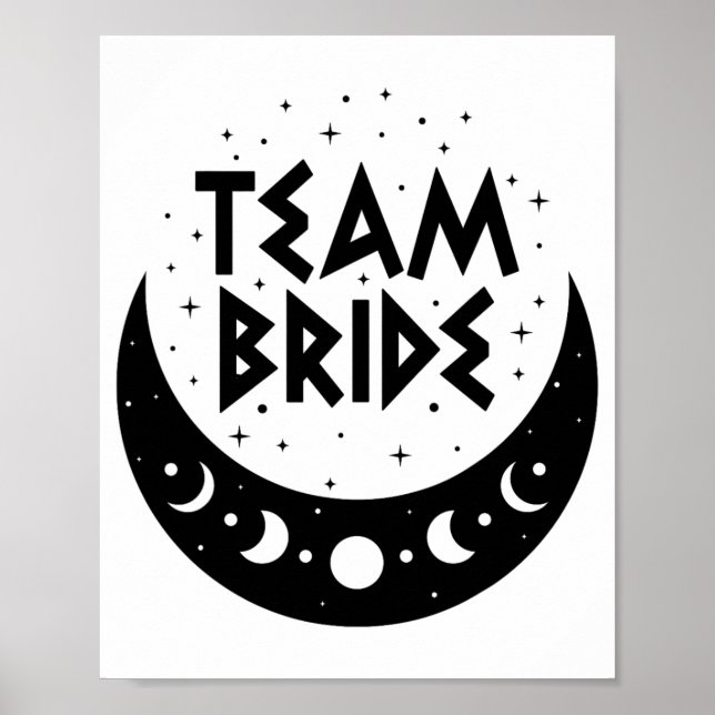 Póster Equipo gótico Bride Coven Boda Bachelorette (Frente)