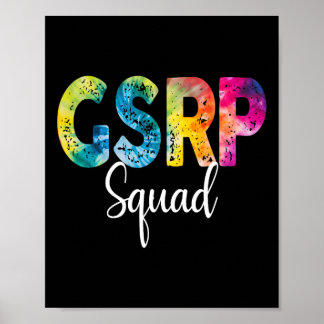 Póster Equipo Gsrp Tie Dye Regreso a la Escuela Apreciaci