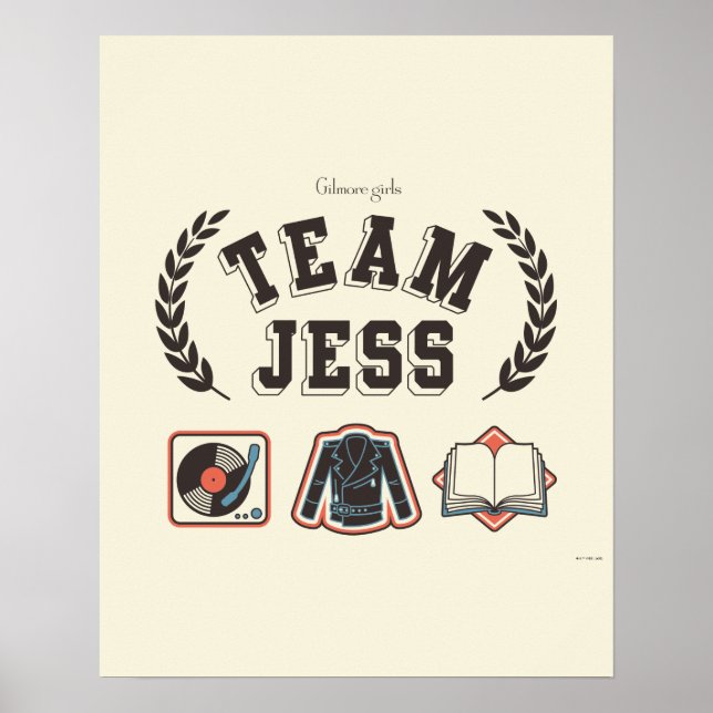 Póster Equipo Jess Gilmore Girls Diseño (Frente)