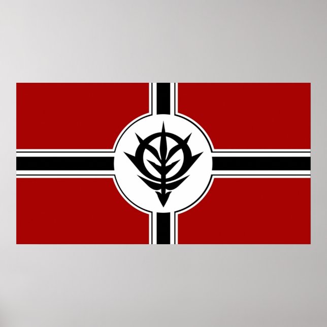 Póster Equipo móvil Gundam Principado de Zeon (Frente)