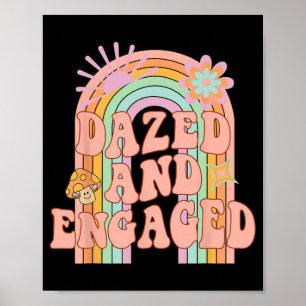 Póster Equipo Novia Alocado Y Comprometido Groovy Arcoíri