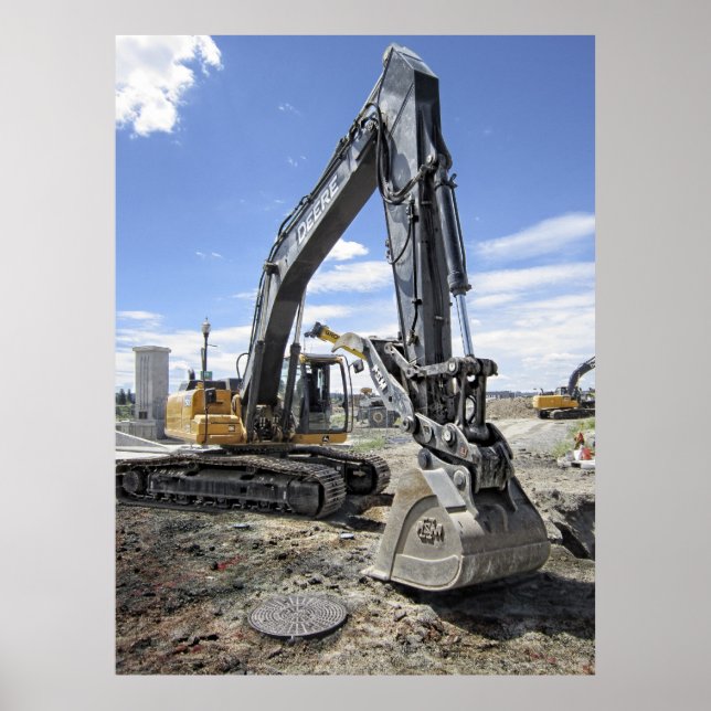 PÓSTER EQUIPO PESADO DE BACKHOE (Frente)