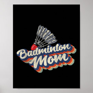 Póster Equipo Retro de Bádminton Deportista Entrenador 70