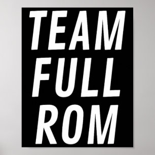 Póster Equipo Rom completo Fitness Bodybuilding Equipo Gy