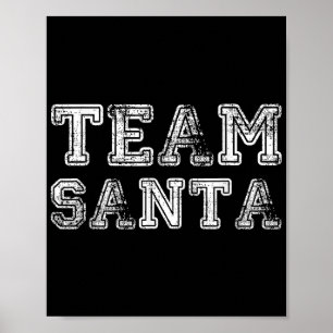 Póster Equipo Santa Navidad Divertida