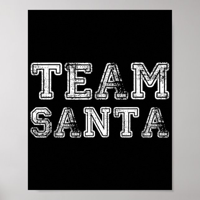 Póster Equipo Santa Navidad Divertida  (Frente)