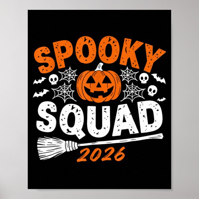 Póster Equipo Siniestro 2026 Halloween Familiar Combinado (Frente)