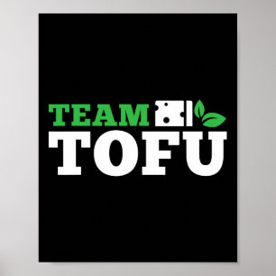 Póster Equipo Tofu Workout Vegan Bodybuilding Fitness Pla