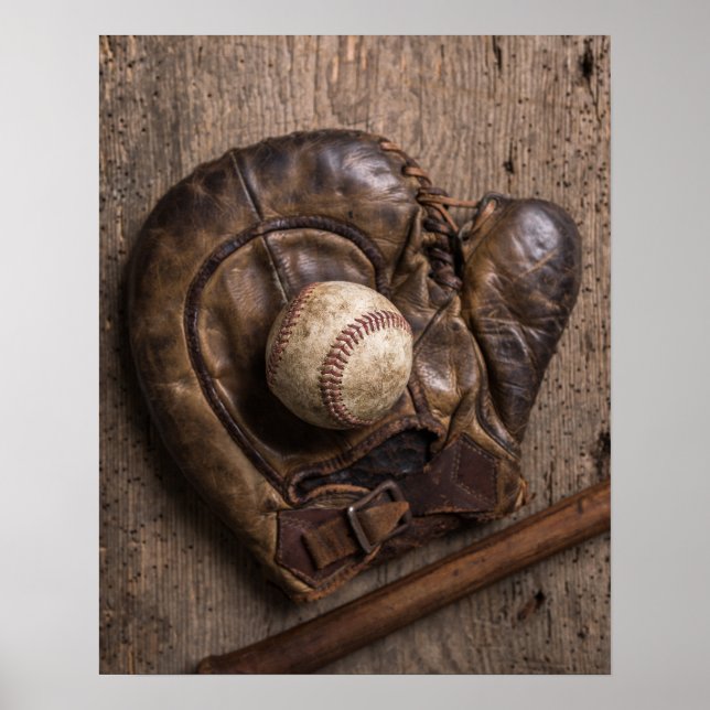 Póster Equipo Vintage de Béisbol (Frente)