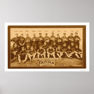 Póster Equipo White Sox de Chicago 1913