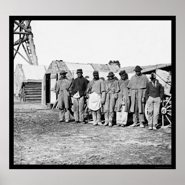 Póster Equipos afroamericanos 1864 (Frente)