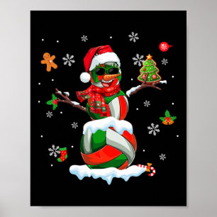 Póster Equipos de voleibol como Snowman Sungles Xmas Play