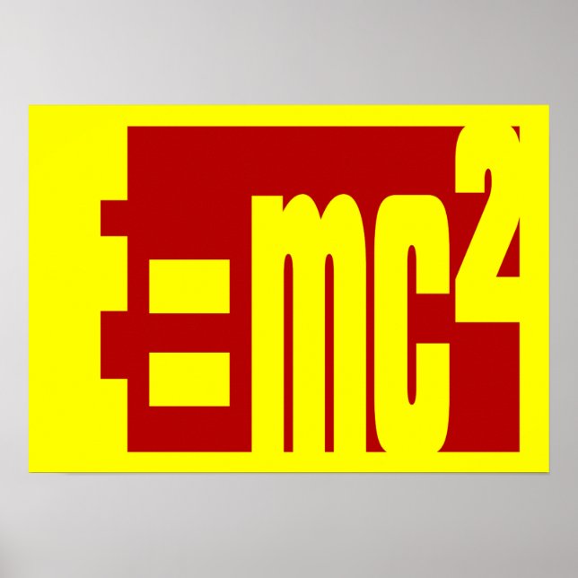 Póster Equivalencia de energía masiva (Frente)