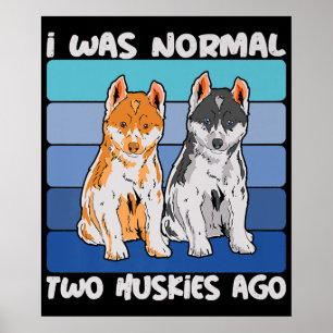 Póster Era Normal Hace Dos Esposos   Perro Shiba