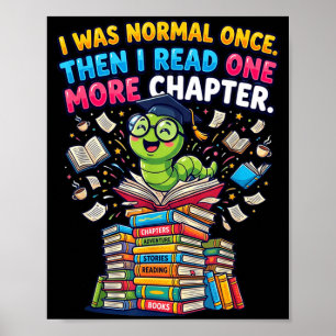 Póster Era normal leo un capítulo más ratón de biblioteca