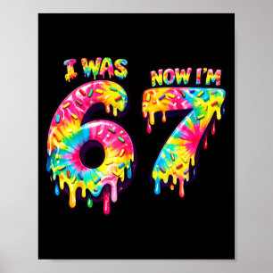Póster Era un amante del tinte tie dye 67 meme fiesta de