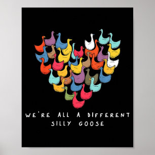 Póster Éramos todos un corazón de ganso tonto diferente i