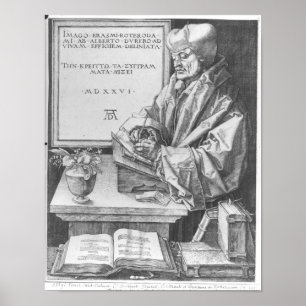 Póster Erasmo de Rotterdam, 1526