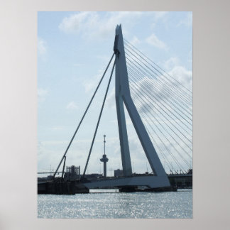 Póster Erasmusbrug en Euromast
