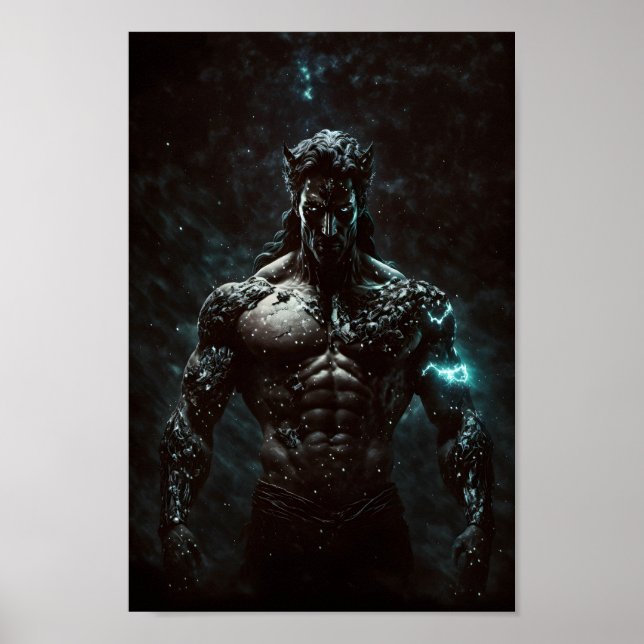Póster Erebus Imperio del Dios griego en la oscuridad pri (Frente)