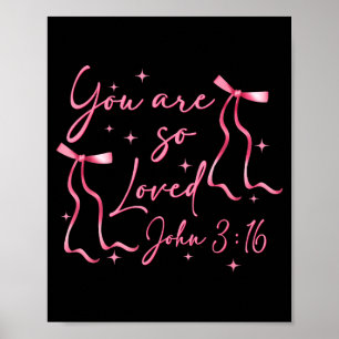 Póster Eres Amado Juan 3_16 San Valentín Fe Cristiana