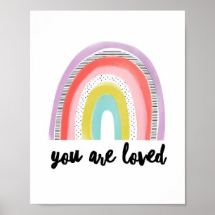 Póster Eres amor   Arcoiris