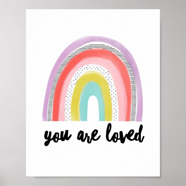 Póster Eres amor | Arcoiris (Frente)
