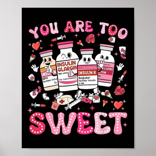 Póster Eres demasiado dulce enfermera de San Valentín ins (Frente)